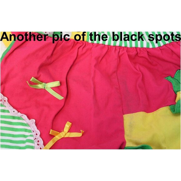 Vtg 90s Bon Chacha Sports Romper Jumper sz 18M Color Block Hat Polka Dots Stripe - Picture 12 of 14